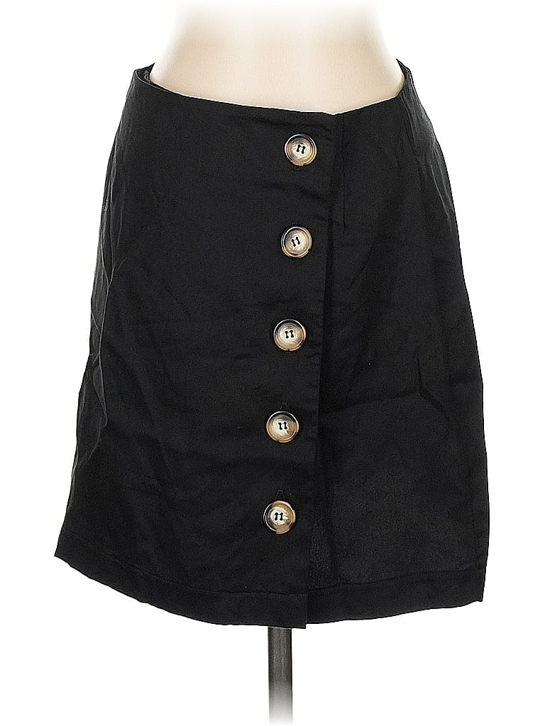 Pre-owned Whimsy + Row Wool Skirt In Black