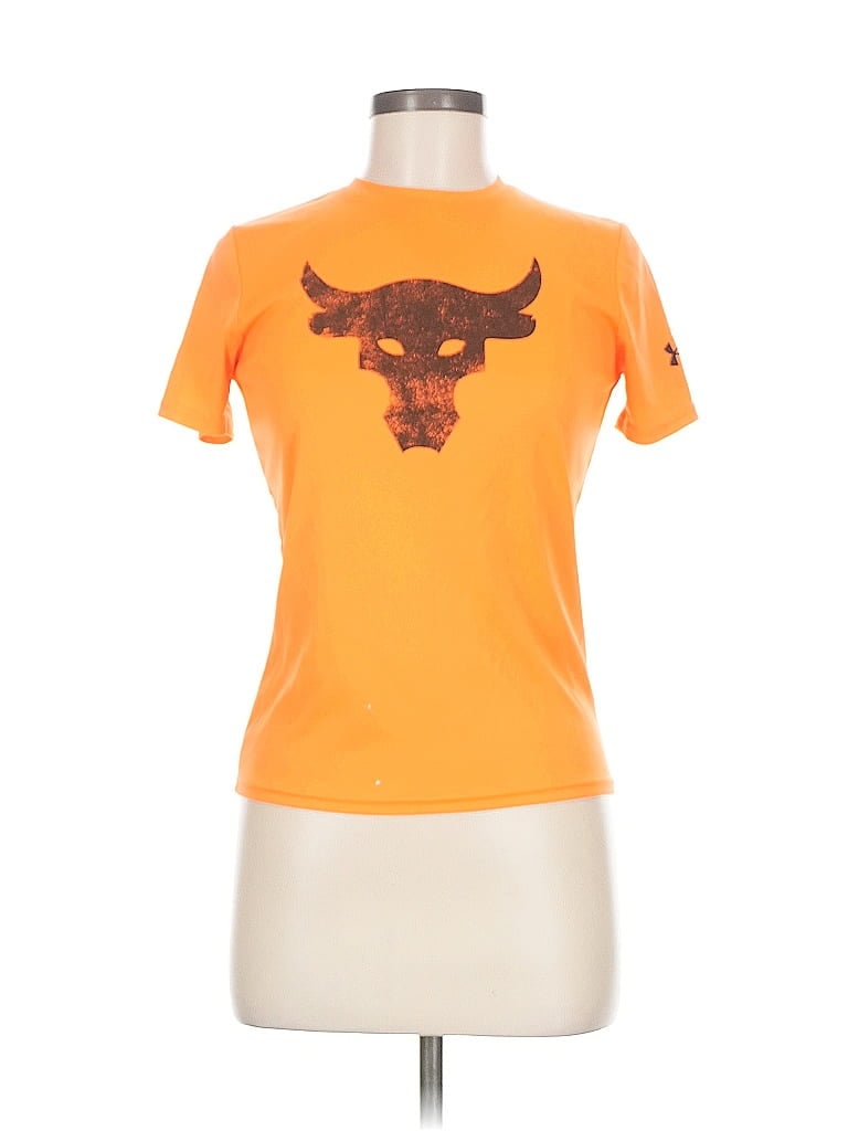 Pre-owned Under Armour Short Sleeve T-shirt In Orange