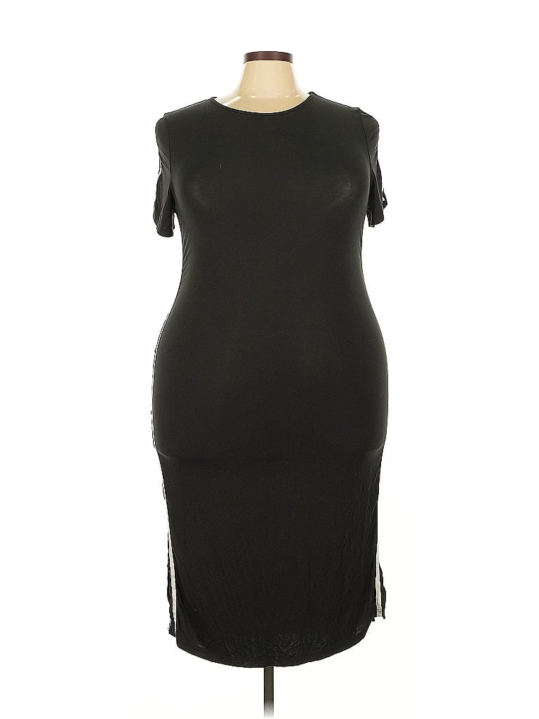 Pre-owned Shein Curve Casual Dress In Black