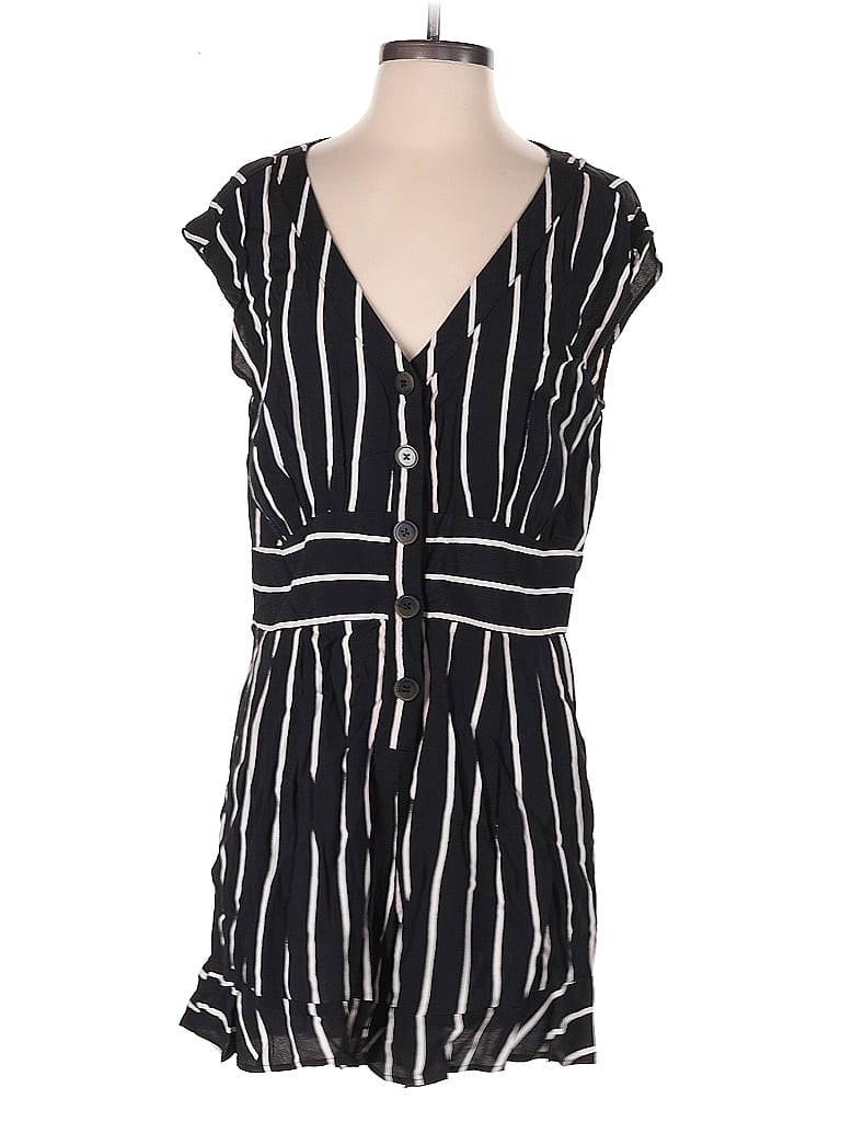 Pre-owned Ann Taylor Loft Romper In Black