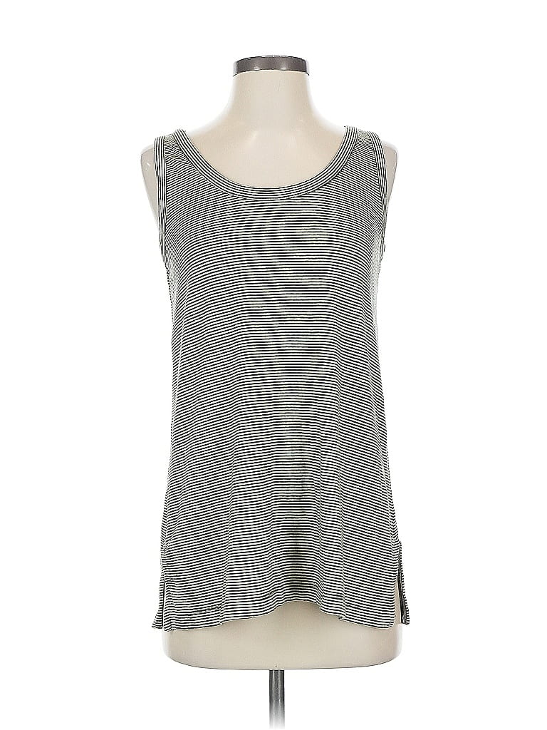 Pre-owned Ann Taylor Loft Sleeveless T-shirt In Gray