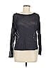 Lululemon Athletica Black Blue Long Sleeve Top Size 10 - photo 1