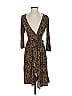 BCBGMAXAZRIA Animal Print Brown Cocktail Dress Size XS - photo 1