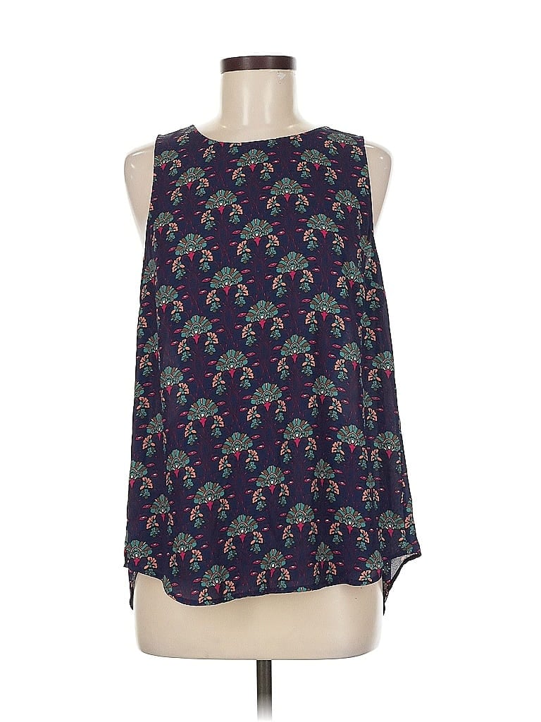 Pre-owned Daniel Rainn Sleeveless Blouse In Blue
