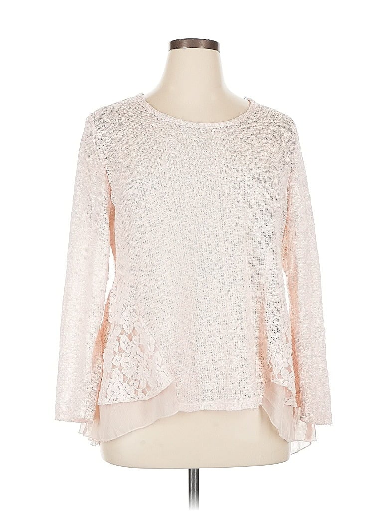 Pre-owned Style & Co Long Sleeve Blouse In Pink