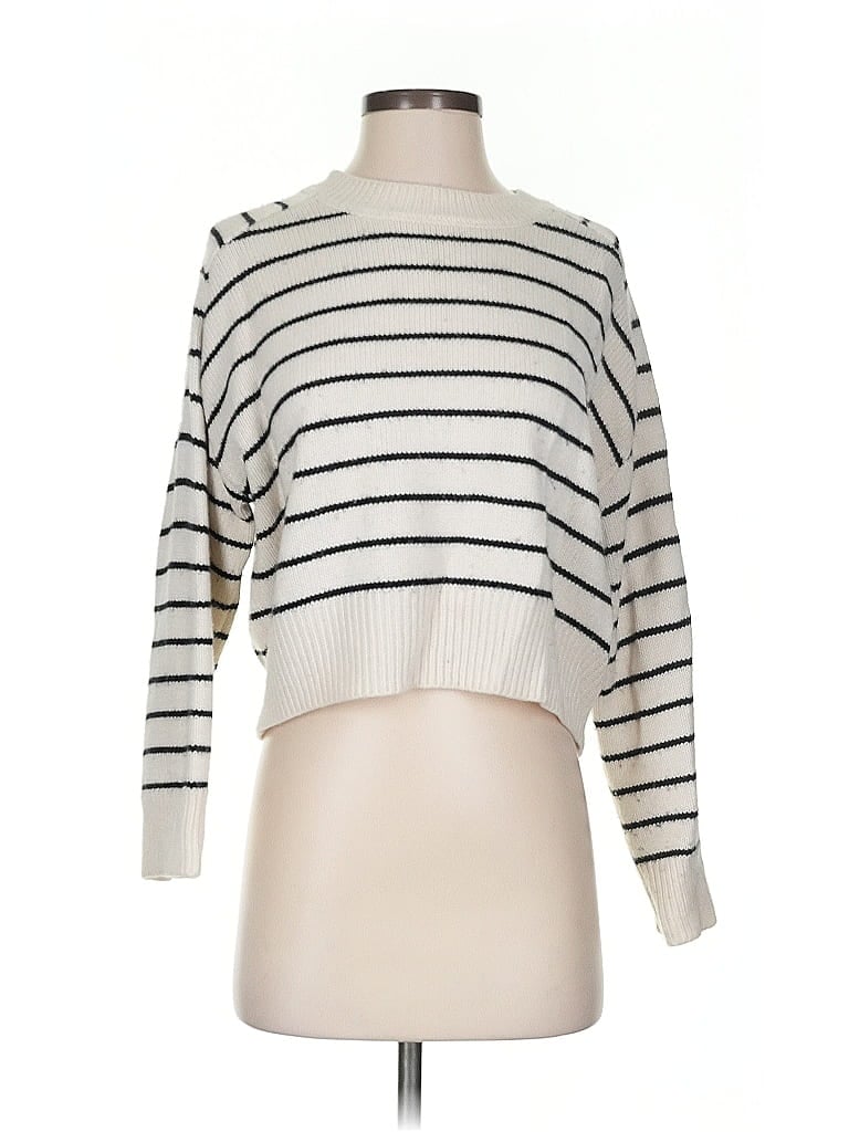 Pre-owned T Tahari Pullover Sweater In White