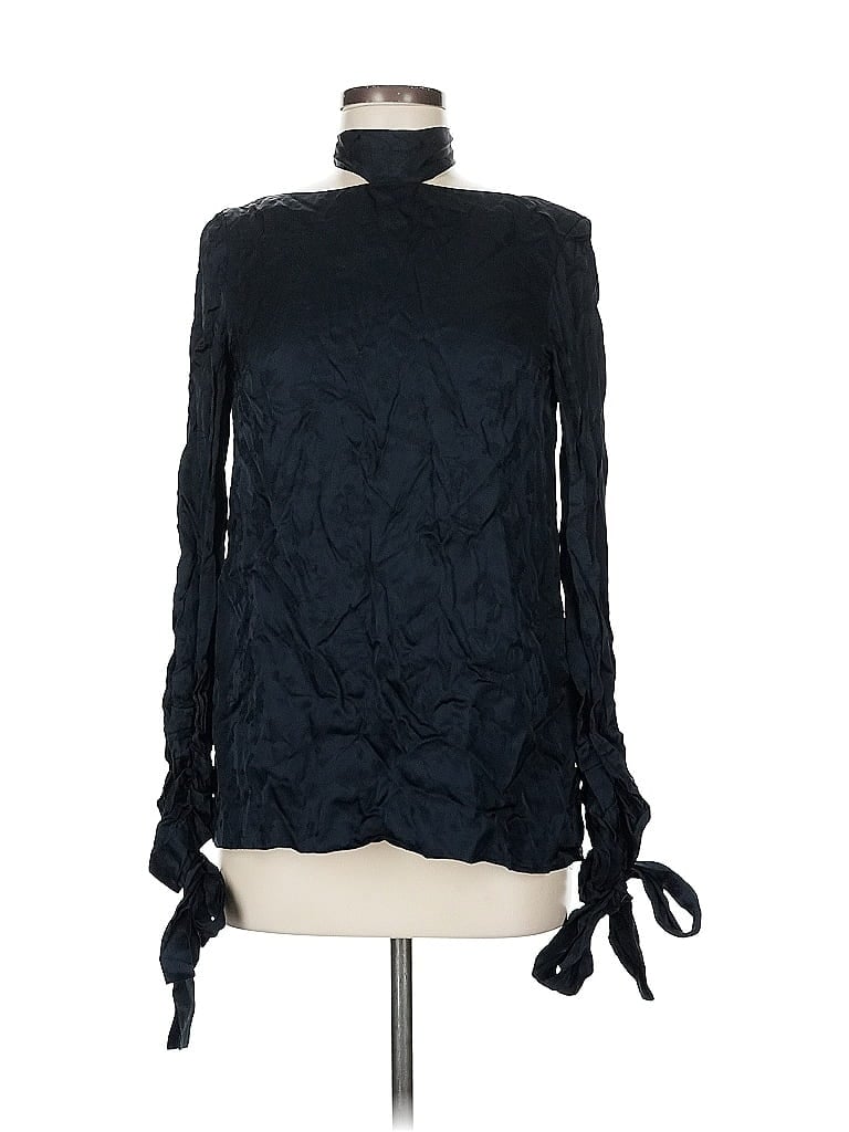 Pre-owned Rosetta Getty Long Sleeve Blouse In Blue