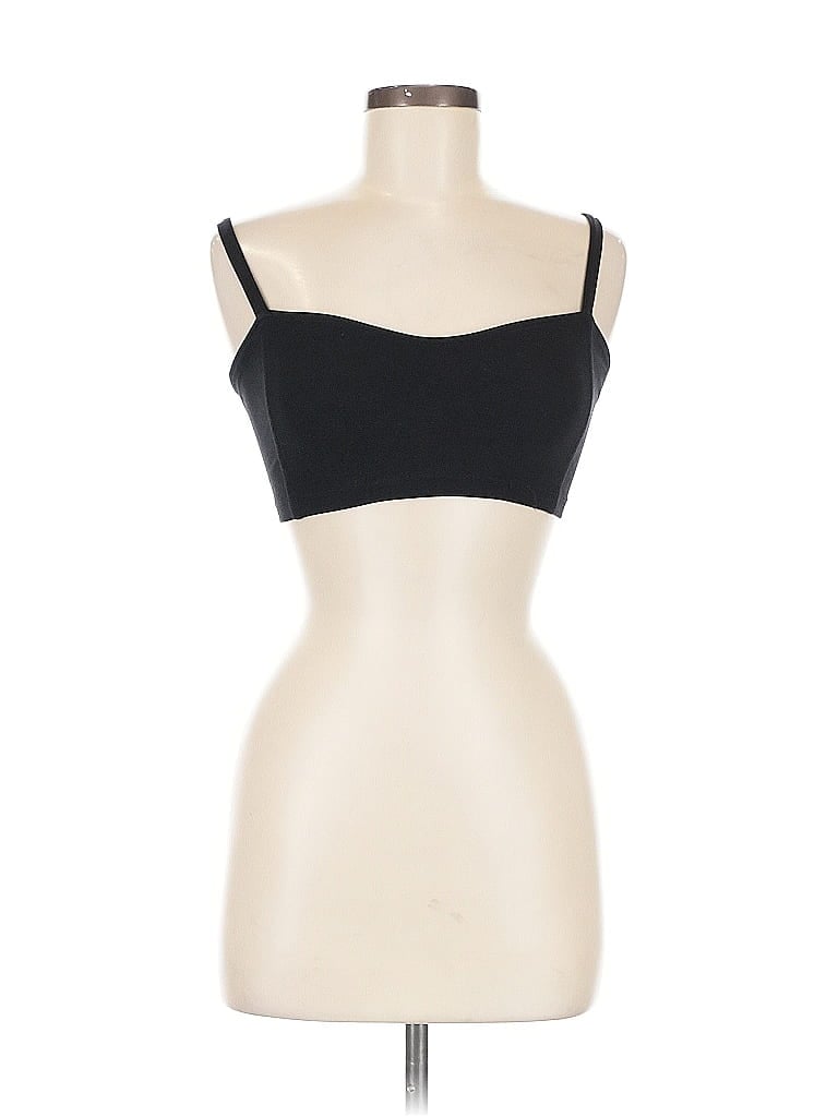 Pre-owned Brandy Melville Sleeveless Top Black Strapless Neckline Tops