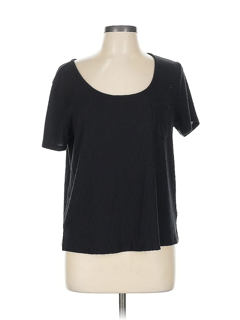 Pre-owned Lucky Brand Short Sleeve T-shirt In Black