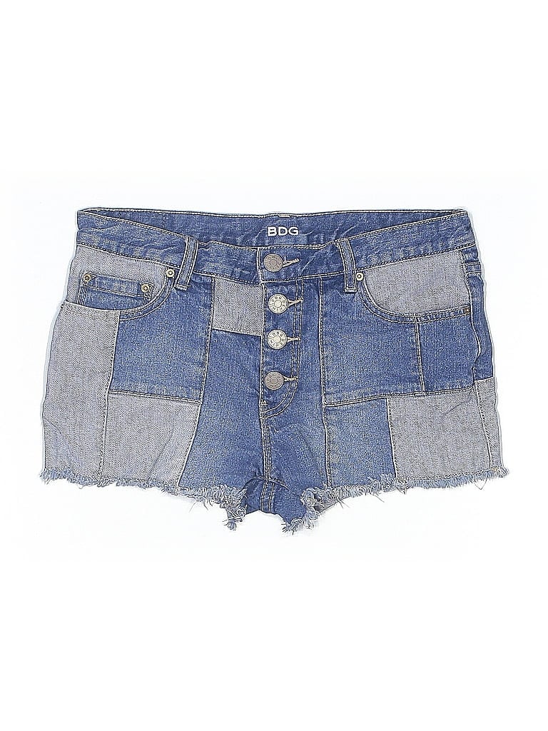 Pre-owned Bdg Denim Shorts In Blue
