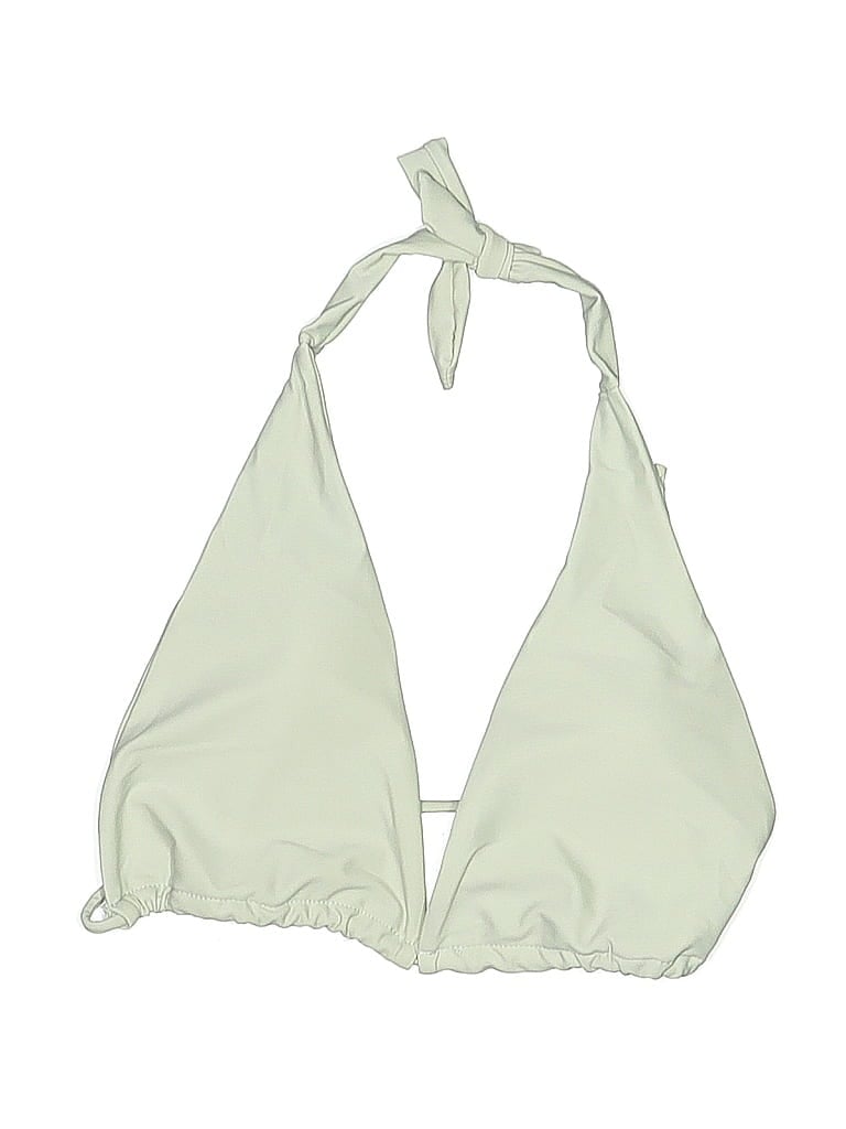 Click to view more detailed imagery on our partner's website Pre-owned Unbranded Swimsuit Top Green Solid Pattern Swimwear