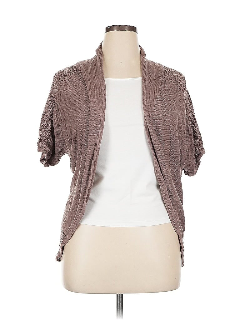 Pre-owned Willow Bay Cardigan Sweater In Brown