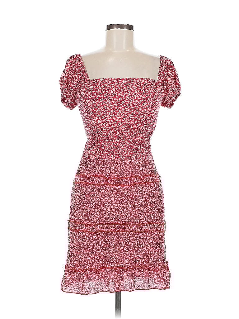 Pre-owned Sim & Sam Cocktail Dress In Red