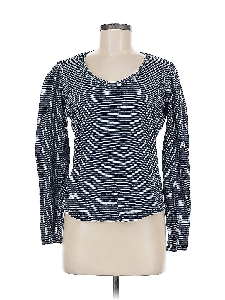 Pre-owned La Vie Rebecca Taylor Long Sleeve T-shirt In Blue