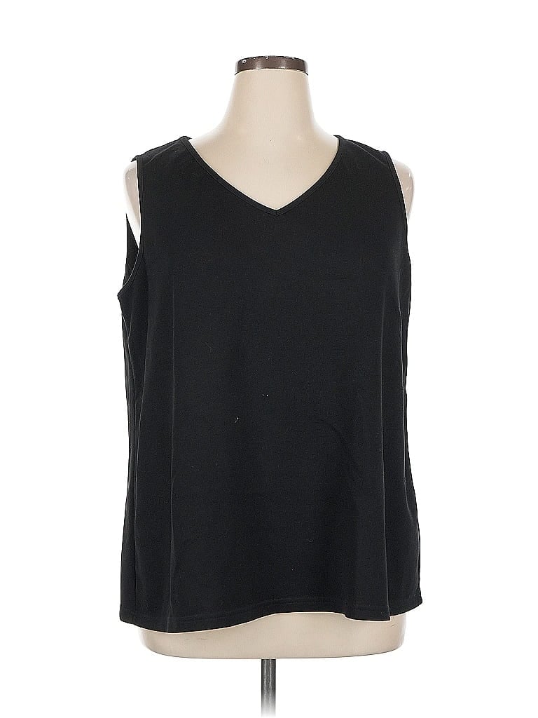 Pre-owned Bloomchic Sleeveless Top Black V Neck Tops
