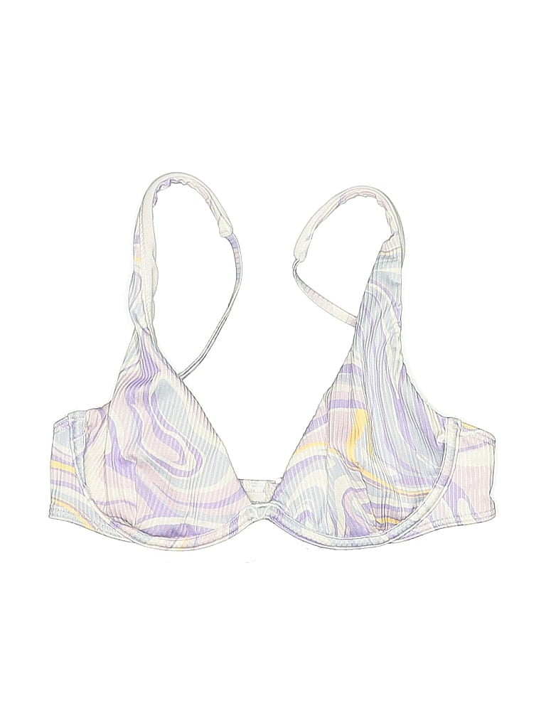 Pre-owned Hollister Swimsuit Top Ivory Swimwear In White