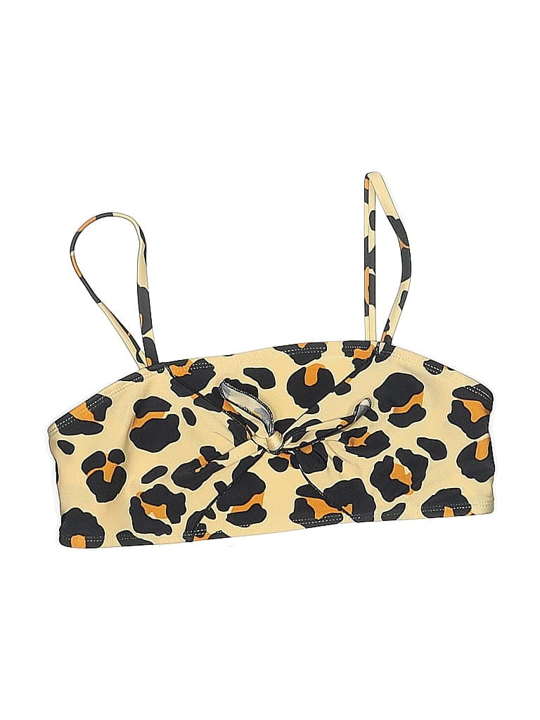 Pre-owned Art Class Kids' Tank Top Tan Animal Print Pattern Tops In Brown