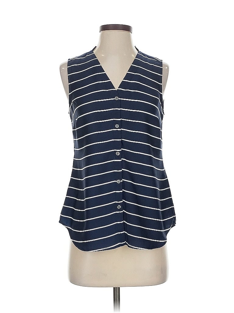 Pre-owned Banana Republic Sleeveless Blouse In Blue