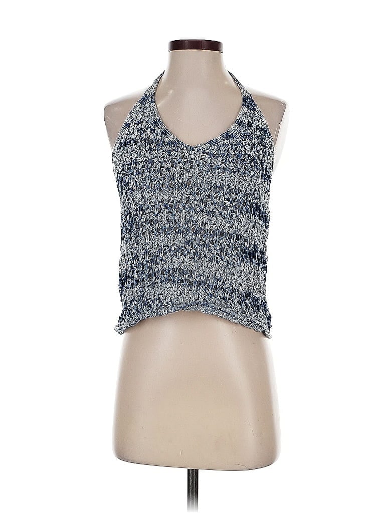Pre-owned Intermix Sleeveless Blouse In Blue