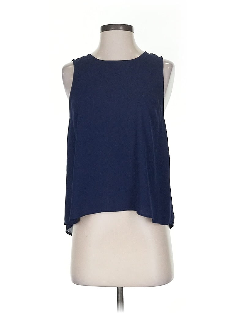 Pre-owned Cupcakes And Cashmere Sleeveless Blouse In Blue