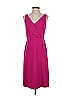 Ann Taylor 100% Polyester Solid Pink Cocktail Dress Size 0 - photo 1