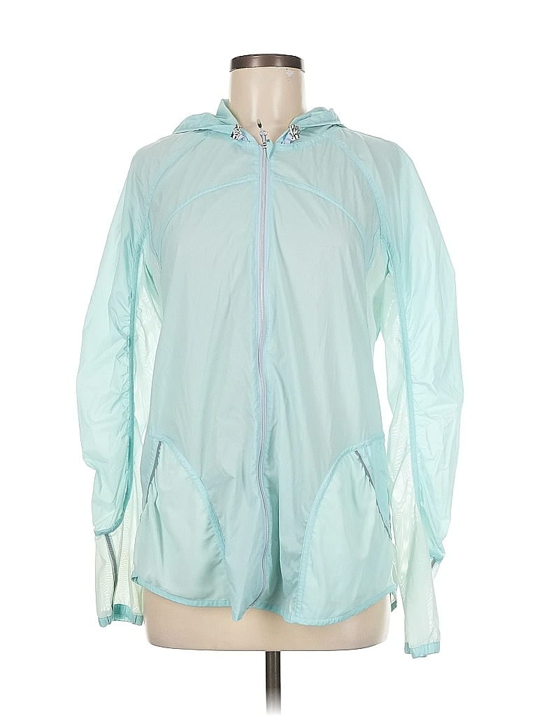 Pre-owned Lululemon Athletica Raincoat In Blue