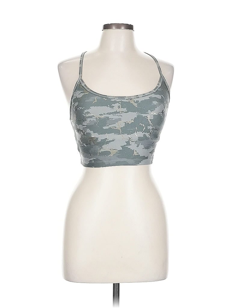 Pre-owned Marika Tank Top Green Halter Neckline Tops