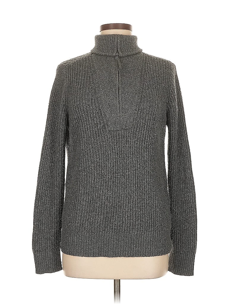 Pre-owned Market & Spruce Turtleneck Sweater In Gray