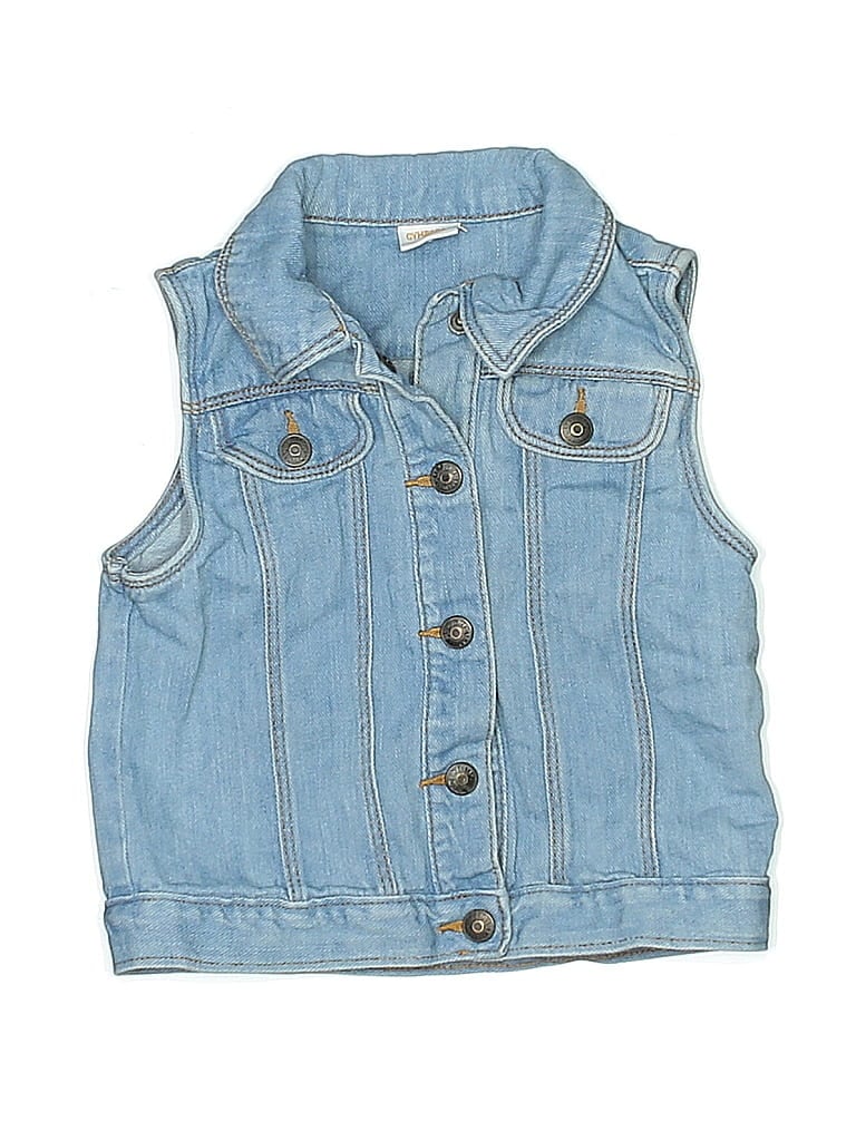 Click to view more detailed imagery on our partner's website Pre-owned Gymboree Kids' Denim Vest In Blue