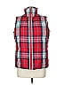 Lands' End 100% Polyester Plaid Red Vest Size M (petite) - photo 1