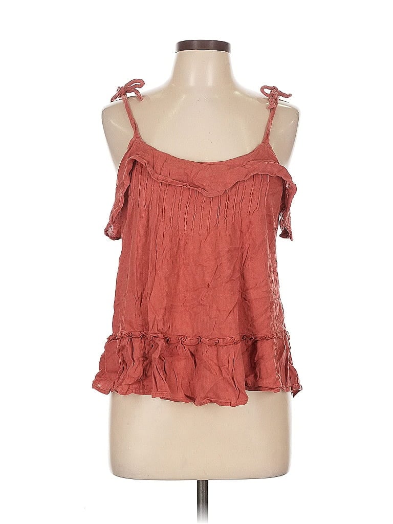 Pre-owned Melrose And Market Sleeveless Blouse In Red
