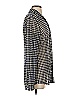 CAbi Houndstooth Silver Blue Long Sleeve Blouse Size S - photo 4