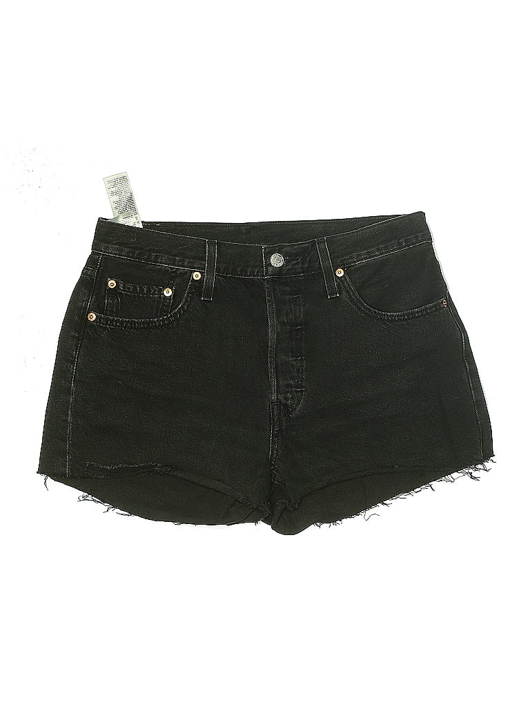 Pre-owned Levi's Denim Shorts In Black