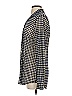 CAbi Houndstooth Silver Blue Long Sleeve Blouse Size S - photo 5
