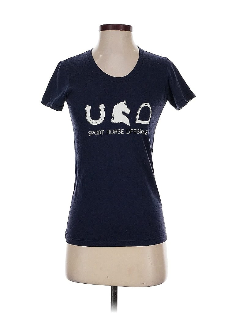 Pre-owned American Apparel Short Sleeve T-shirt In Blue