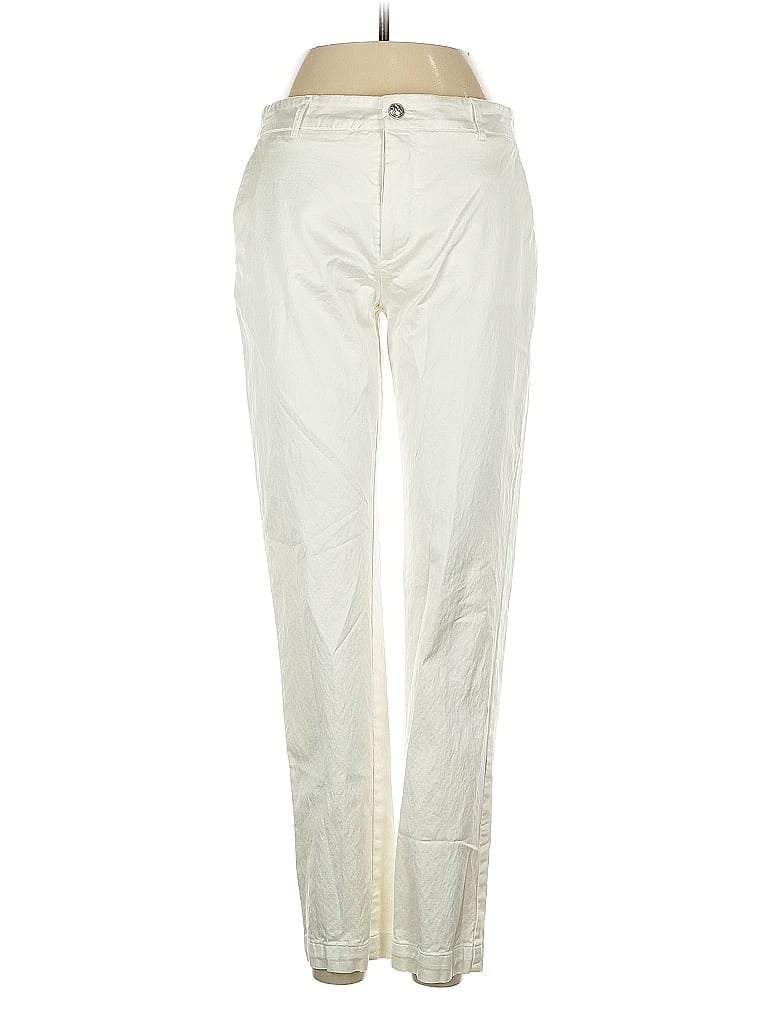Pre-owned Guess Casual Pants In White