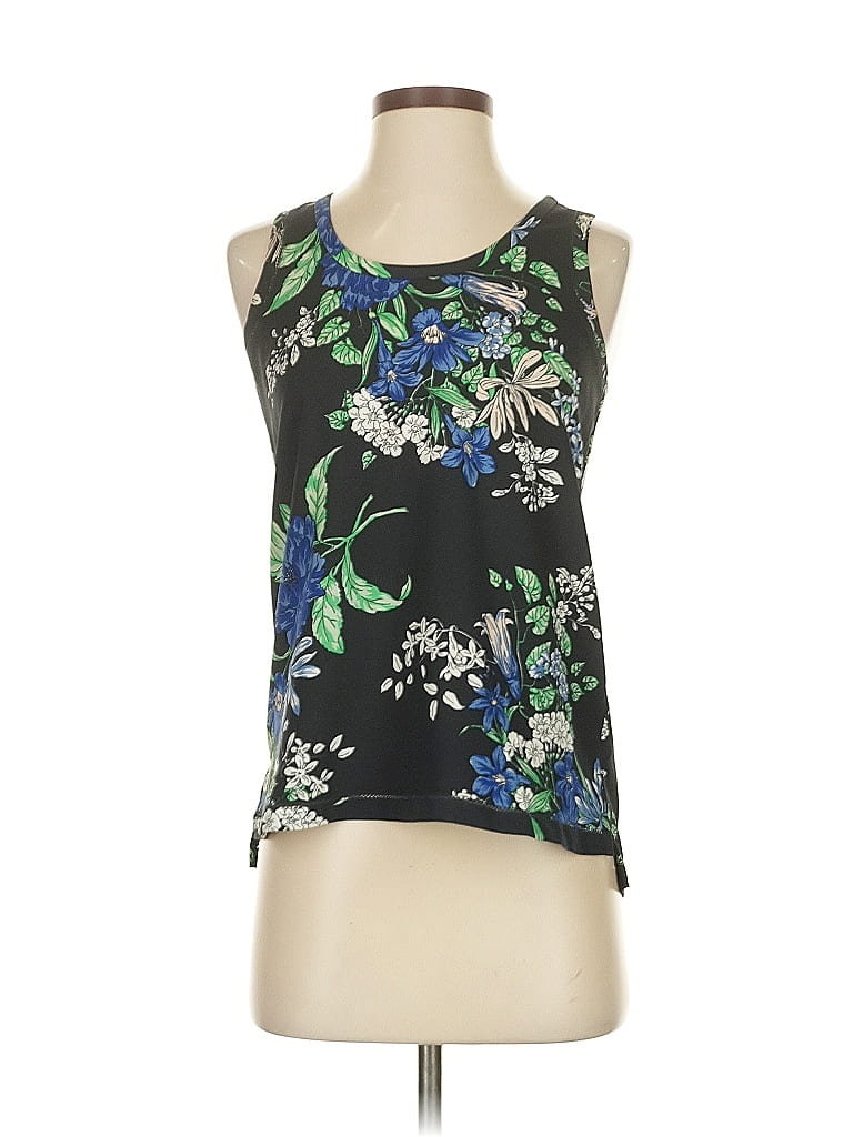 Pre-owned Ann Taylor Factory Sleeveless Top Black Halter Neckline Tops