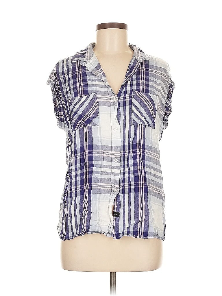 RAILS Pre-owned Short Sleeve Blouse In Blue