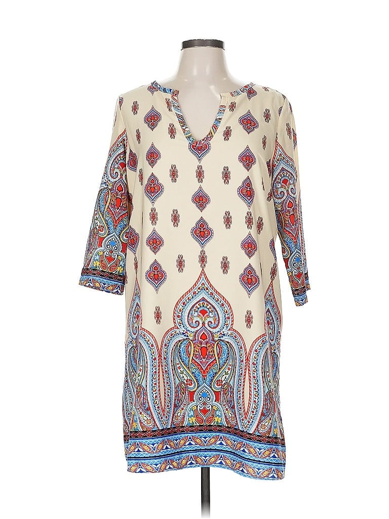 Pre-owned Gibson Latimer Casual Dress In White