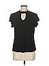 Joie De Vivre Black Short Sleeve Top Size M - photo 1