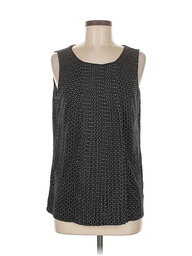 Pre-owned Ann Taylor Loft Sleeveless Blouse In Black