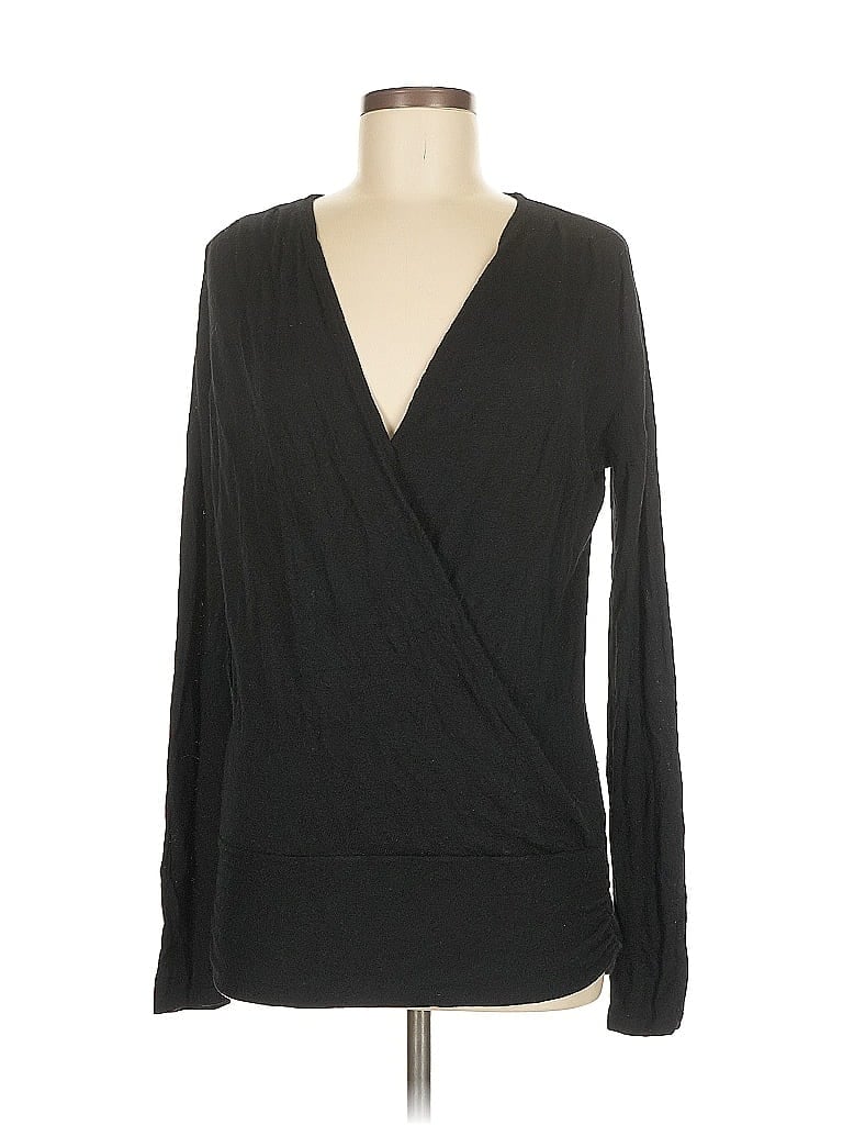 Pre-owned Cabi Long Sleeve Blouse In Black