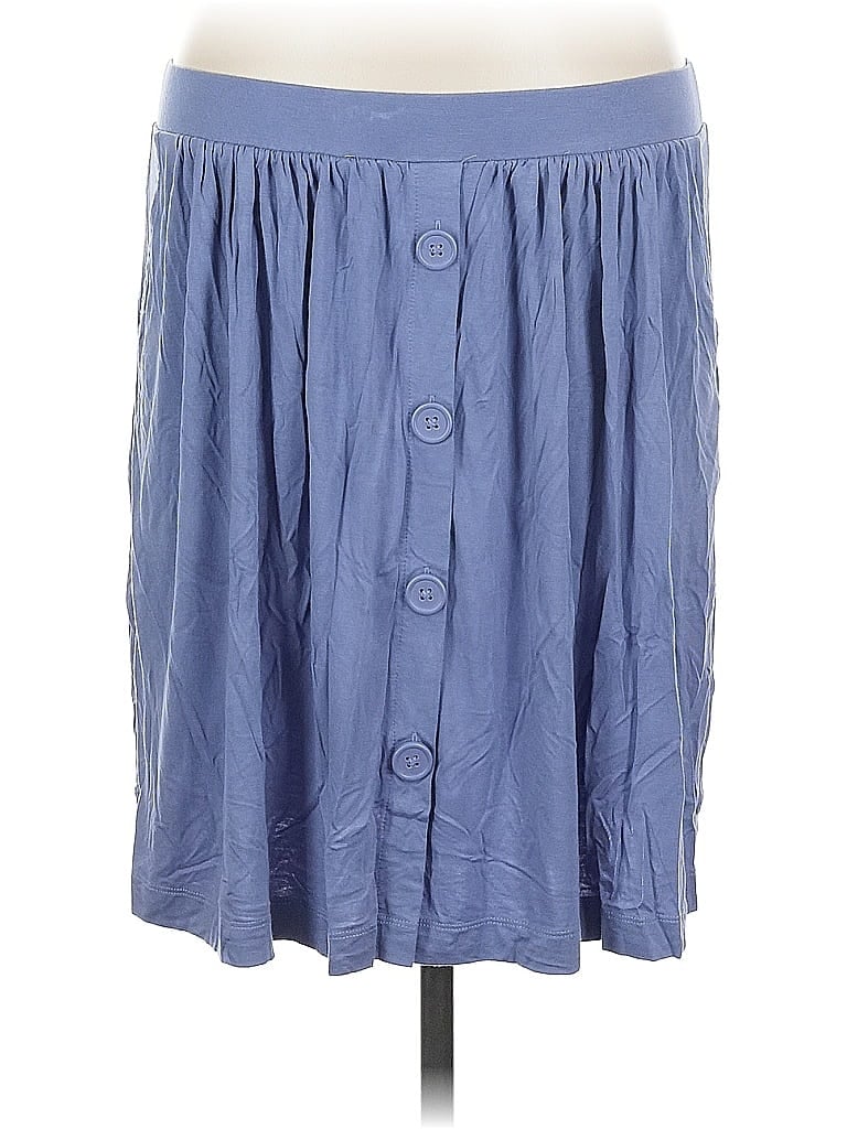 Click to view more detailed imagery on our partner's website Pre-owned Caslon Casual Skirt In Blue