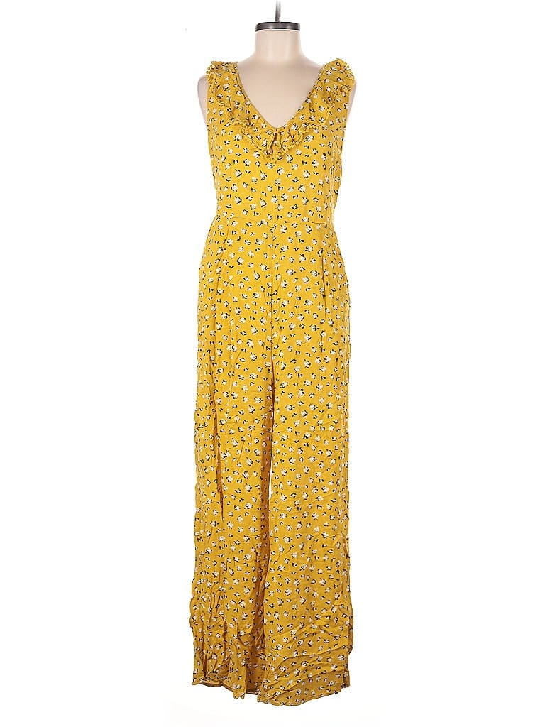 Pre-owned Love, Fire Jumpsuit In Yellow