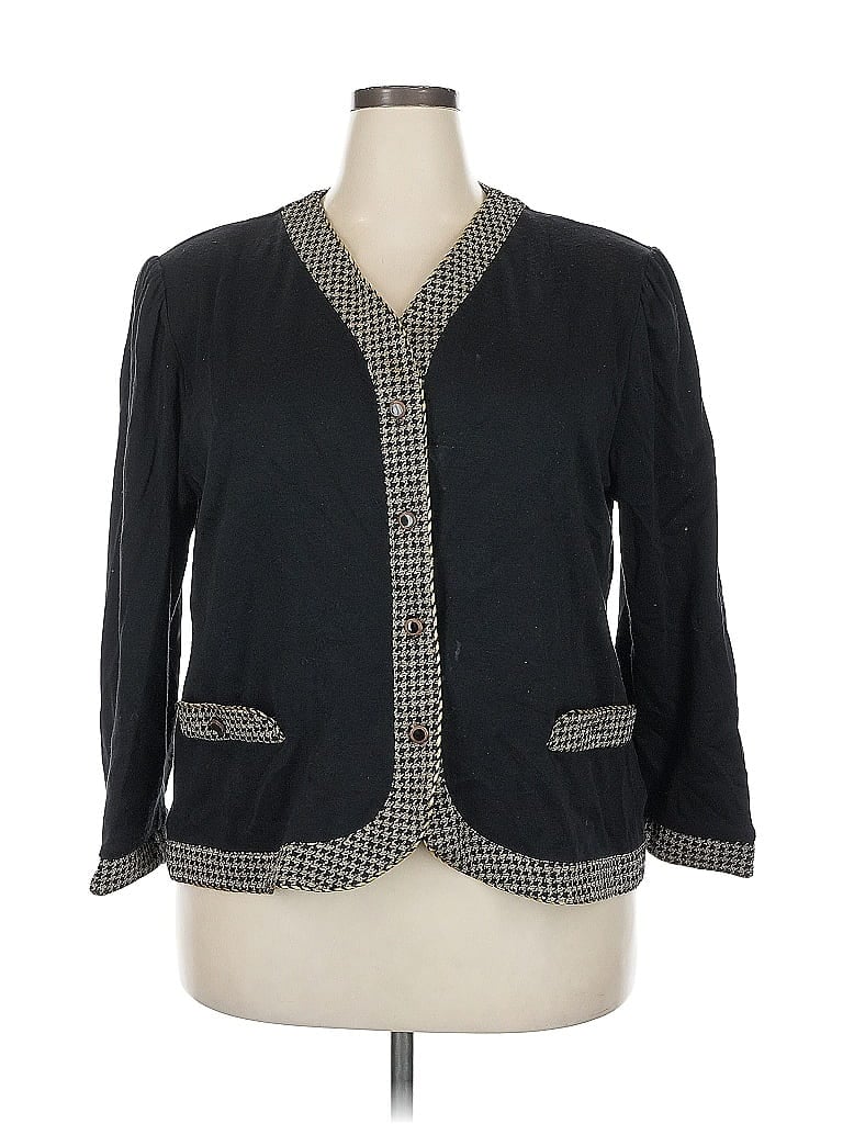 Pre-owned Assorted Brands Blazer Jacket In Black