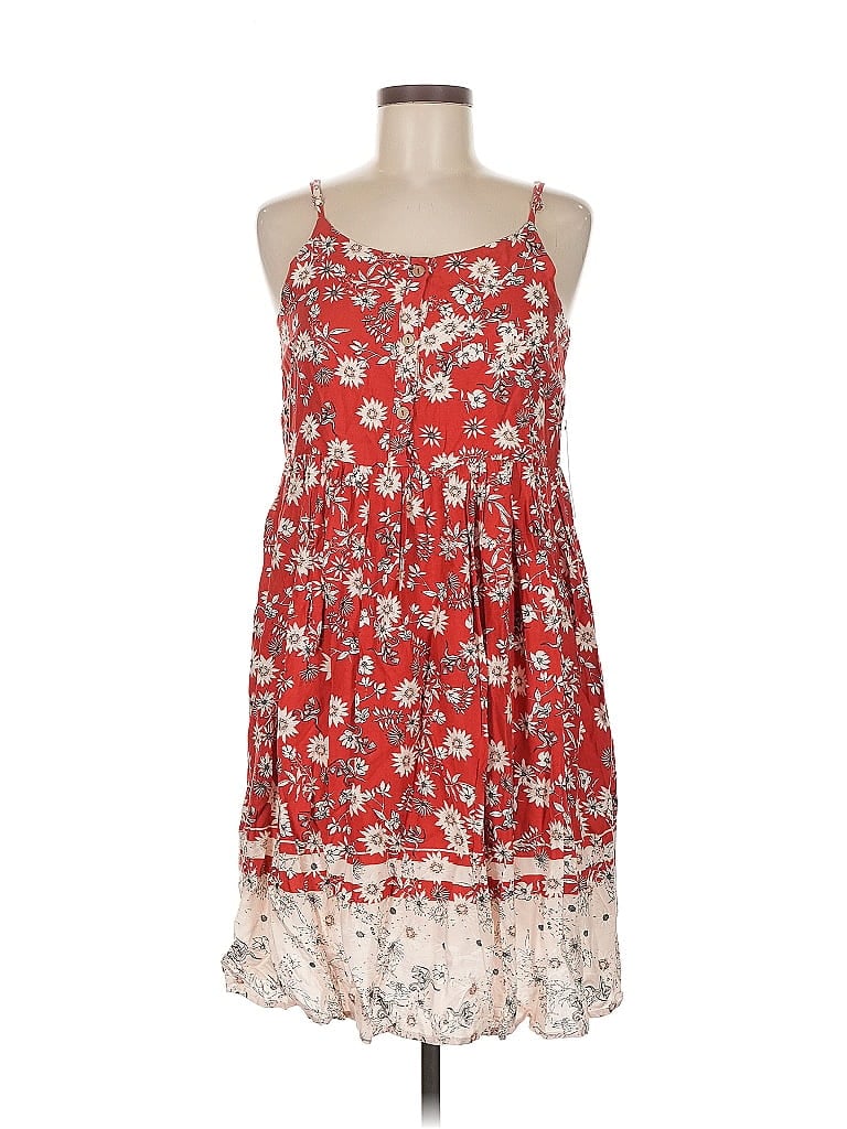 Doe & Rae Casual Dress In Red