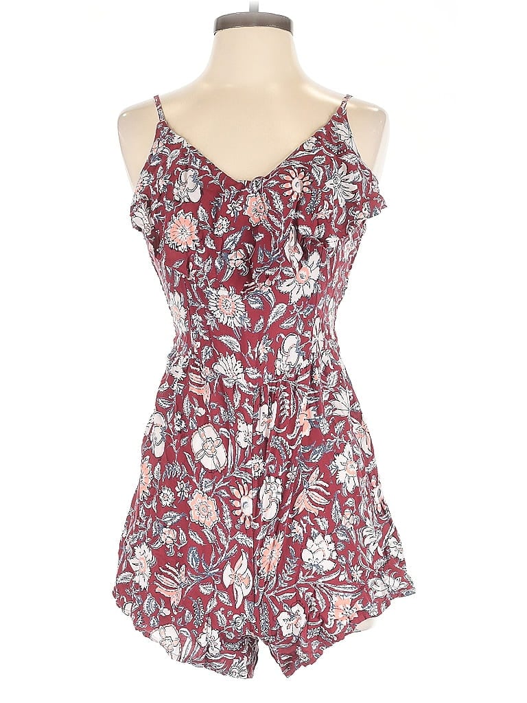Pre-owned Abercrombie & Fitch Romper In Red