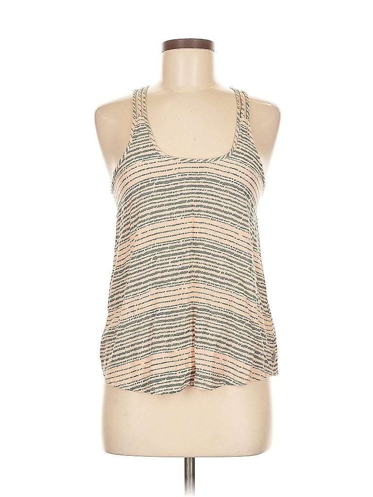 Click to view more detailed imagery on our partner's website Pre-owned Adam Levine Tank Top Tan Halter Neckline Tops In Brown