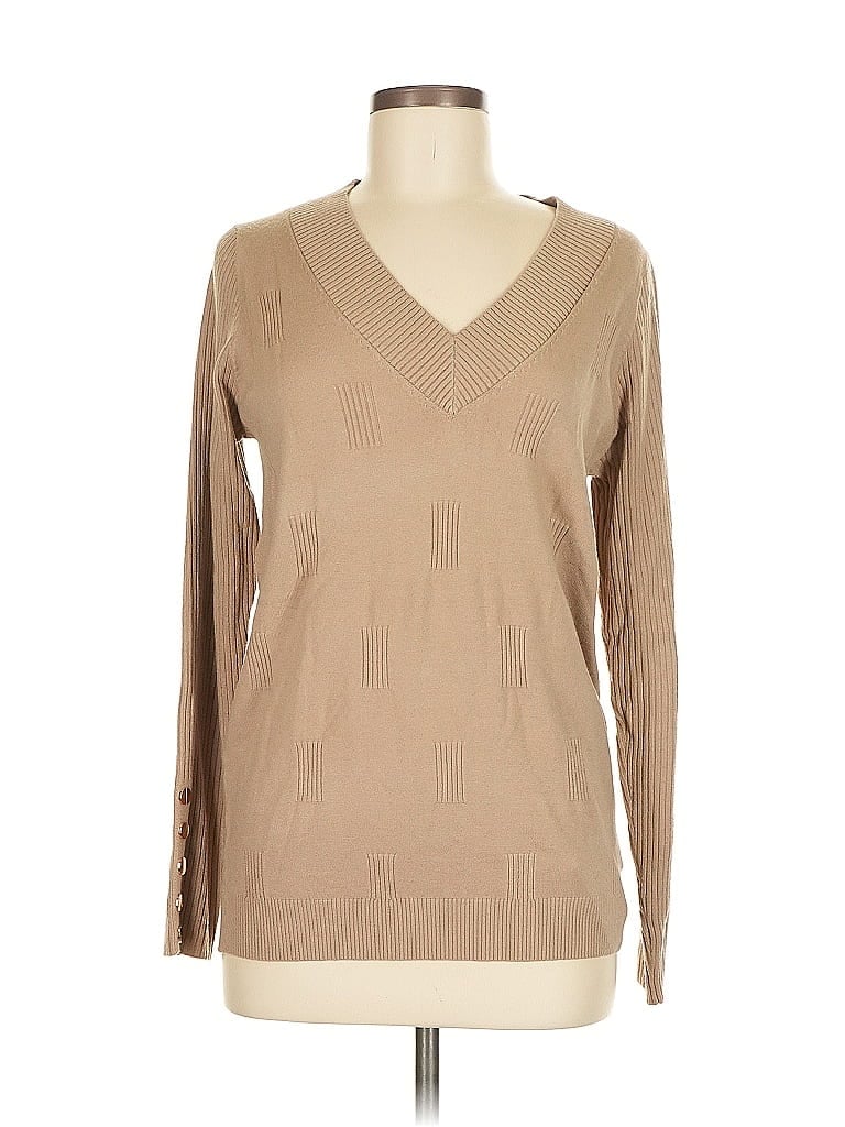 Pre-owned Assorted Brands Pullover Sweater In Brown