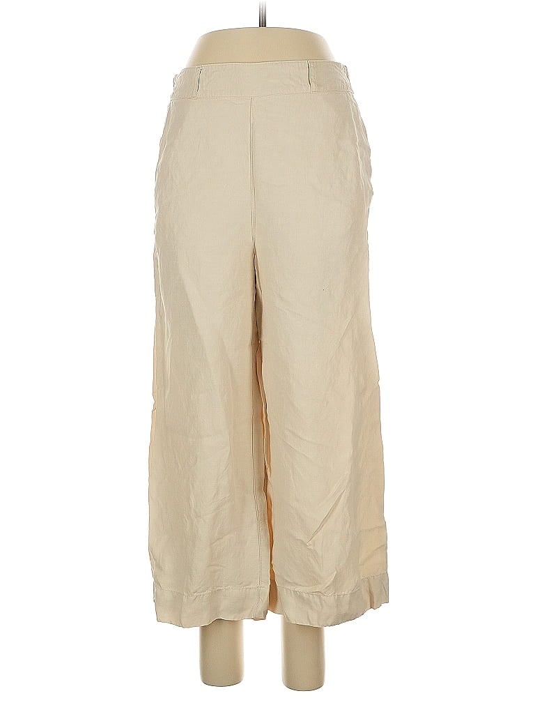 Pre-owned H By Halston Linen Pants In Brown